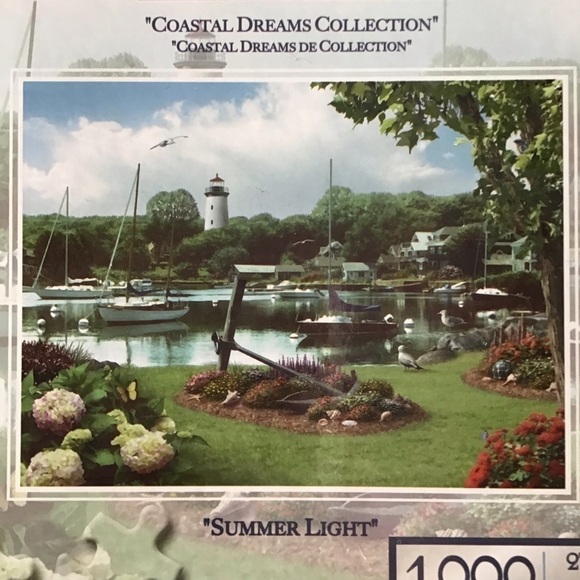NEW Lighthouse Puzzle The Art of Alan Giana 1,000 Piece Summer Light 27” X 20” - Picture 1 of 9